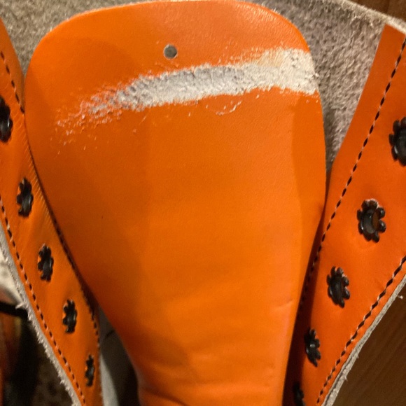 Rare Vintage Orange Steel Toe Doc Martens - Picture 5 of 8